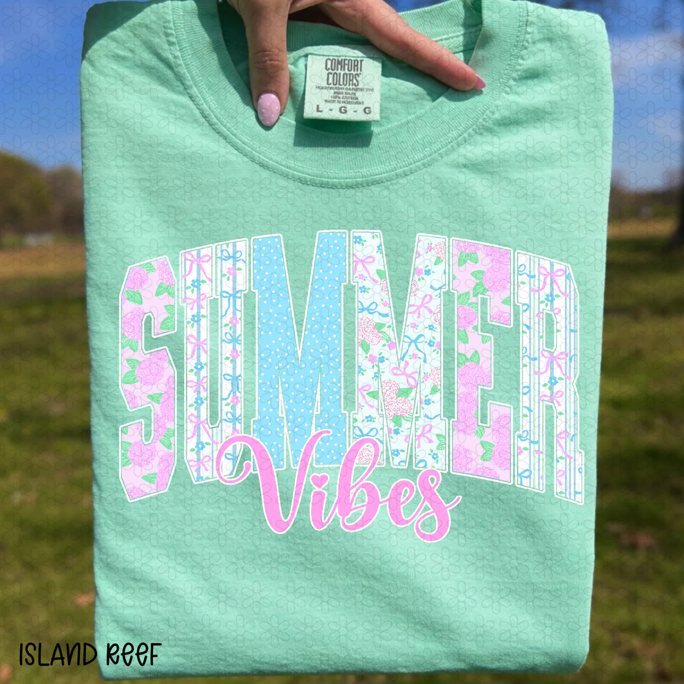 Floral Summer VIbes Completed Tee