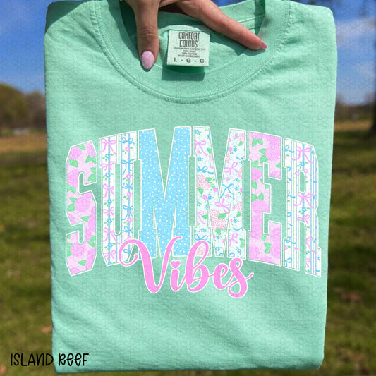 Floral Summer VIbes Completed Tee