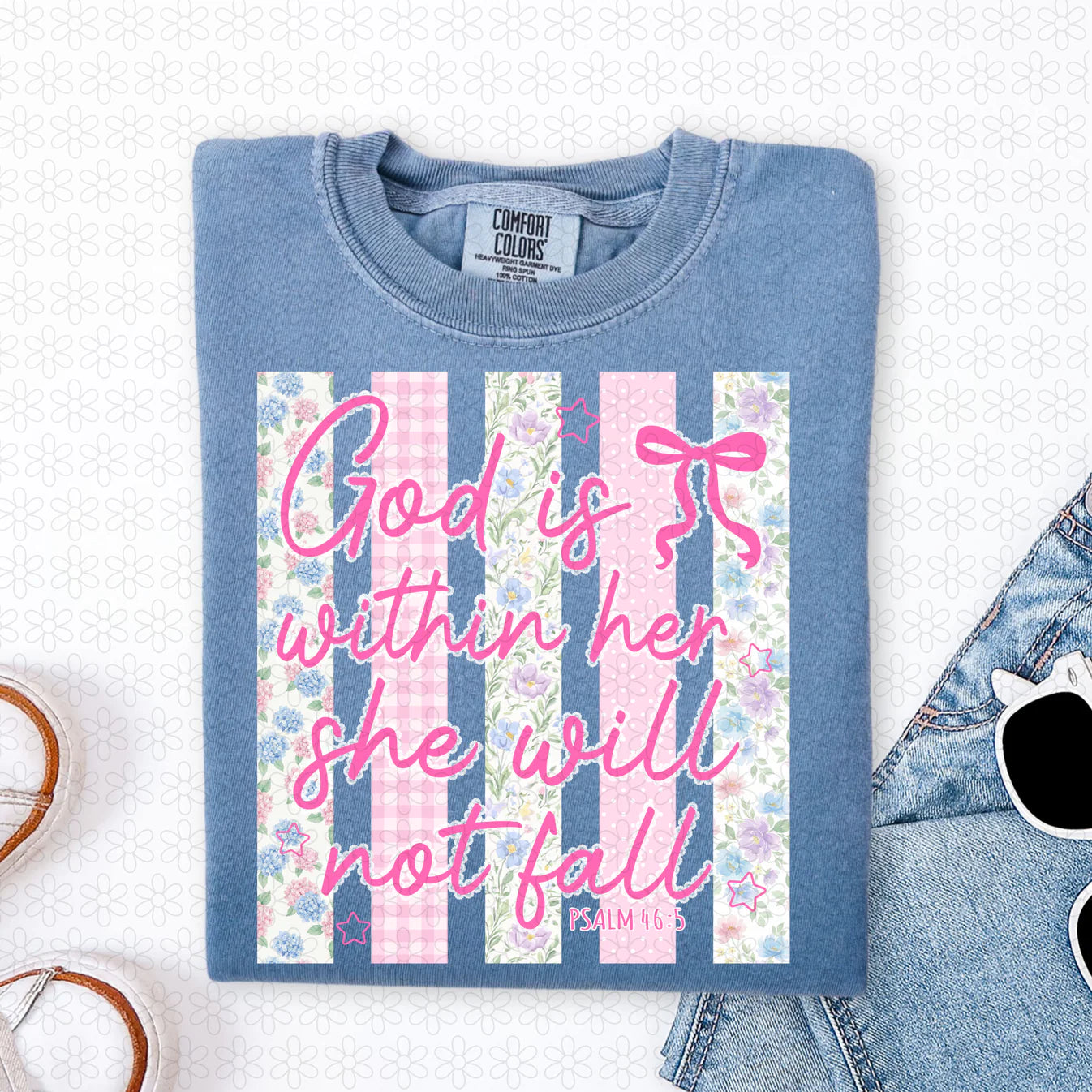 God Is Within Her She Will Not Fall Completed Tee