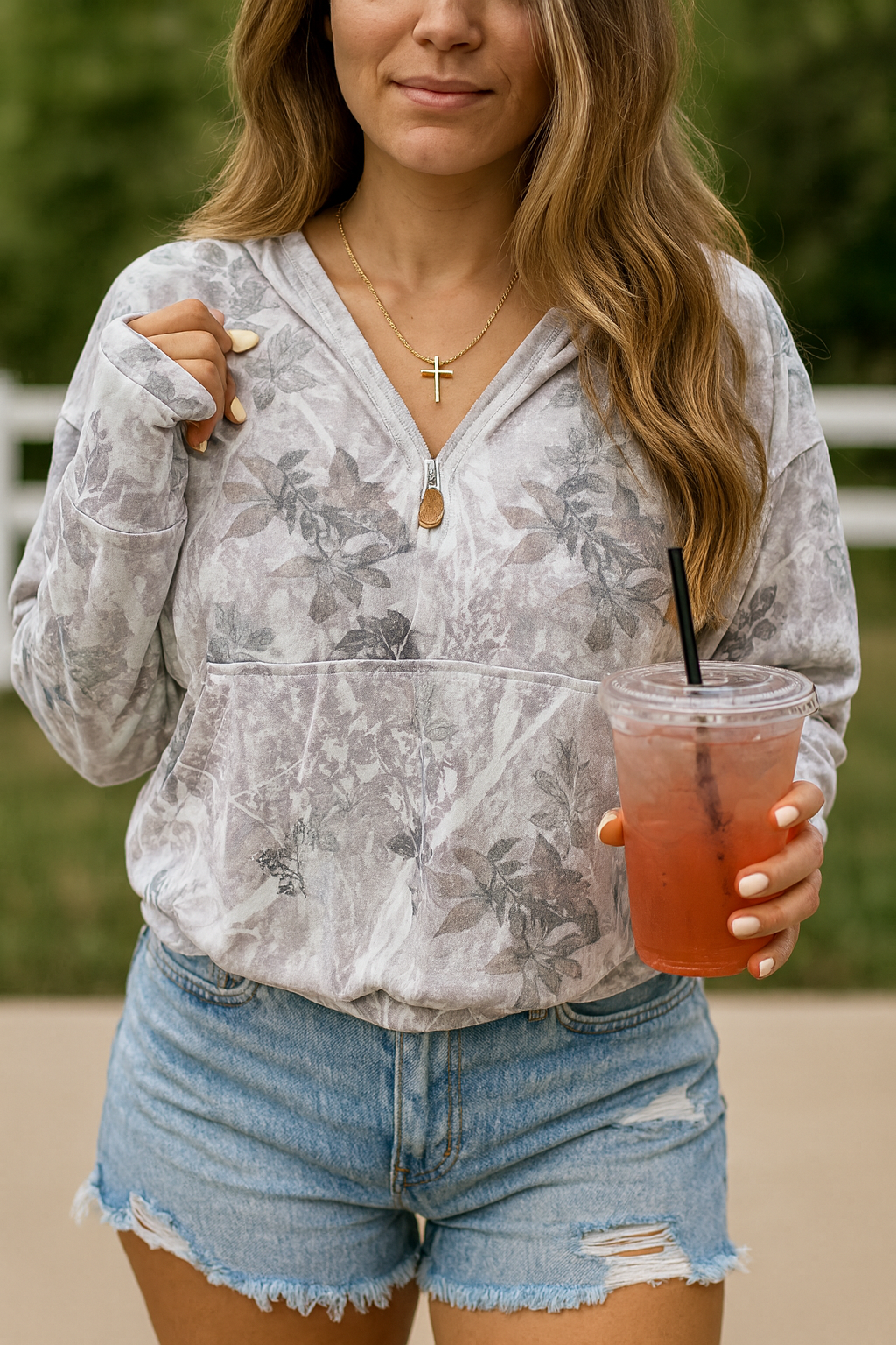Gray Camo Hoodie RTS | Boutique Children's Clothing