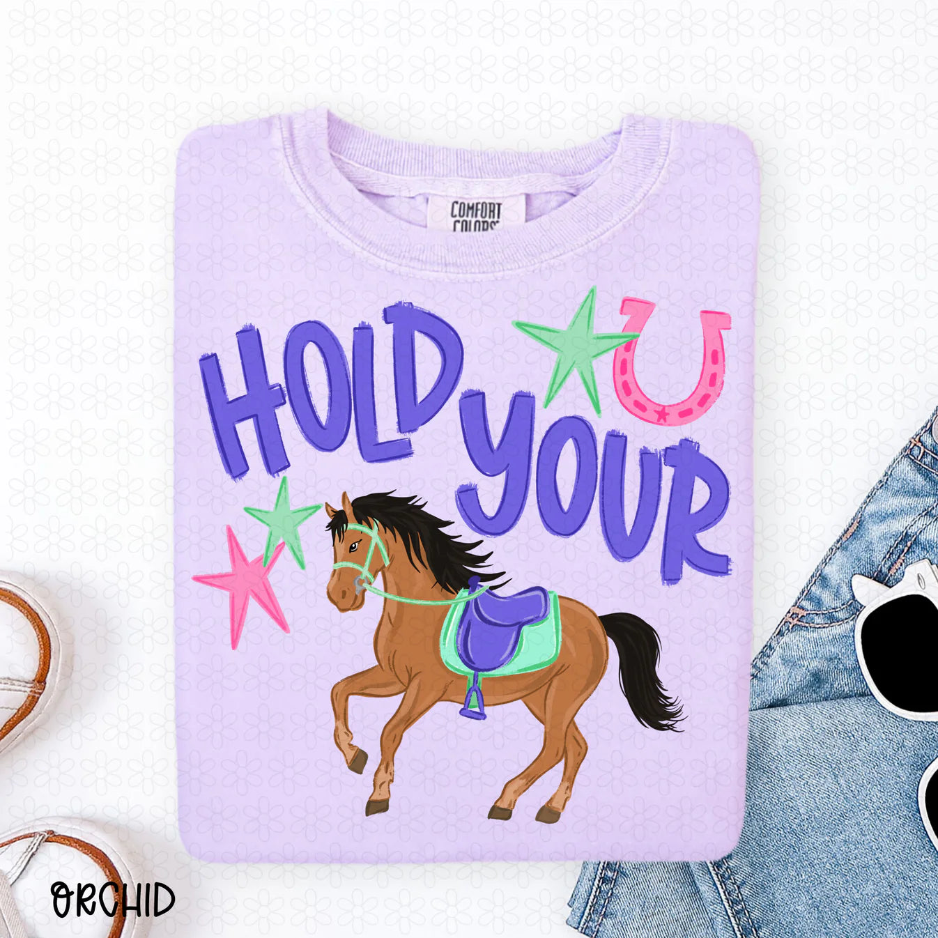 Hold Your Horses Completed Tee