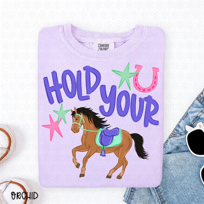 Hold Your Horses Completed Tee