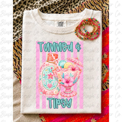 Tanned & Tipsy Graphic Tee