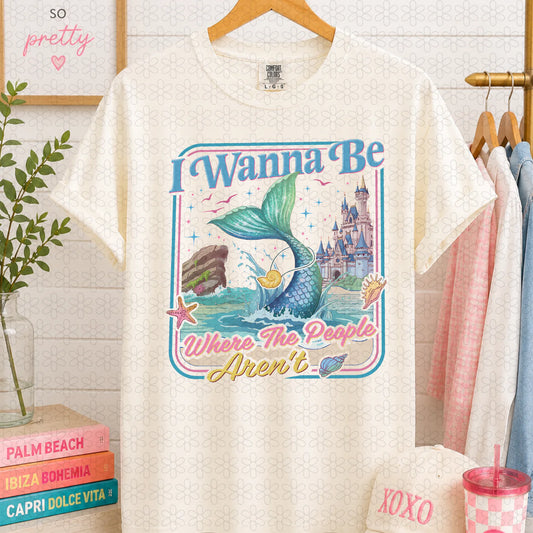 I Wanna Be Where the People aren't Completed Tee