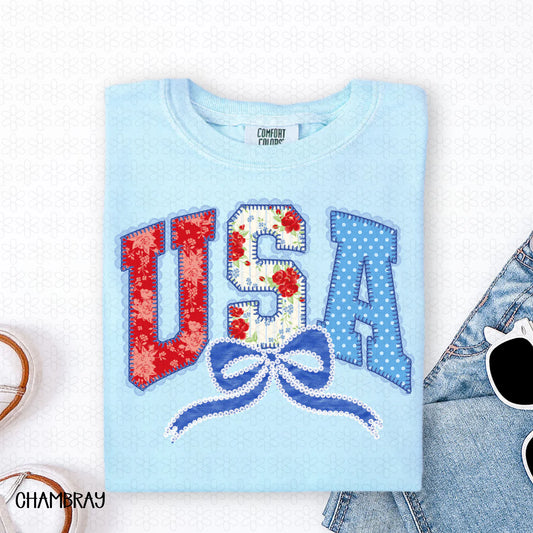 Lace USA Coquette Completed Tee