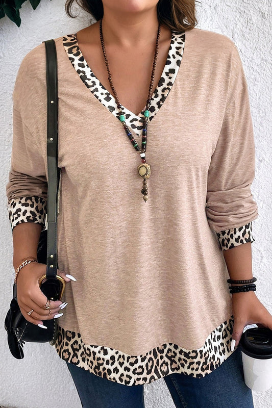 Leopard Trim Plus Size Top RTS | Boutique Children's Clothing