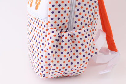 Clemson university embroidery boy backpack