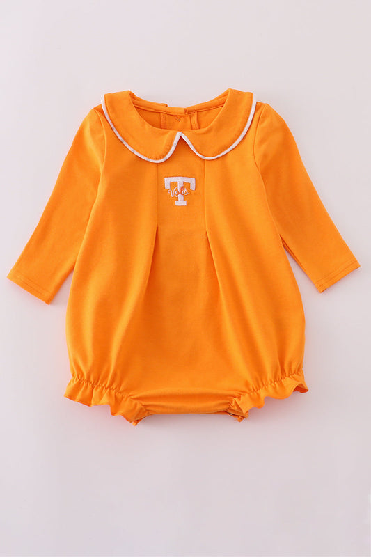 Orange Tennessee go vols embroidery bubble | Boutique Children's Clothing