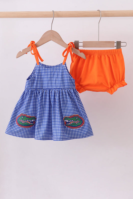 Florida Gators applique bloomer set | Boutique Children's Clothing