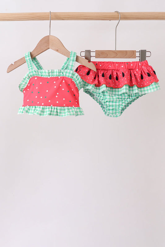 Red Watermelon UPF Swim Set | Boutique Children's Clothing