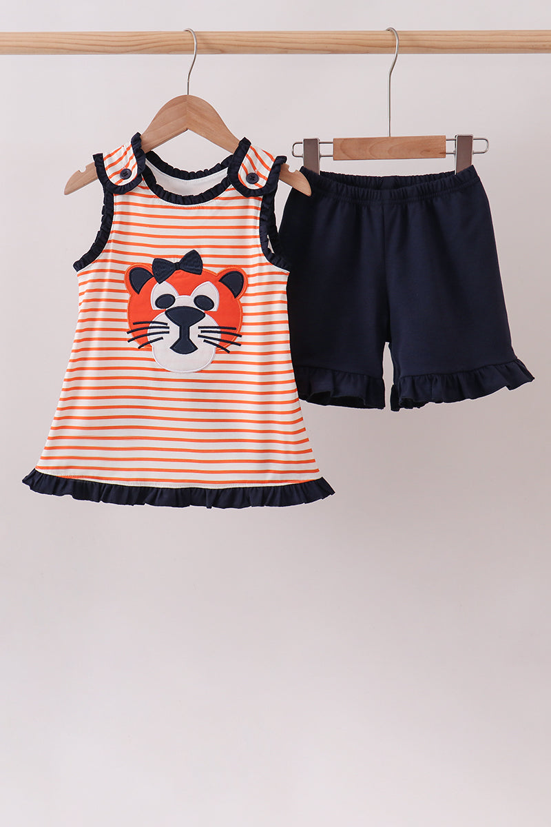 Tiger Applique Stripe Set