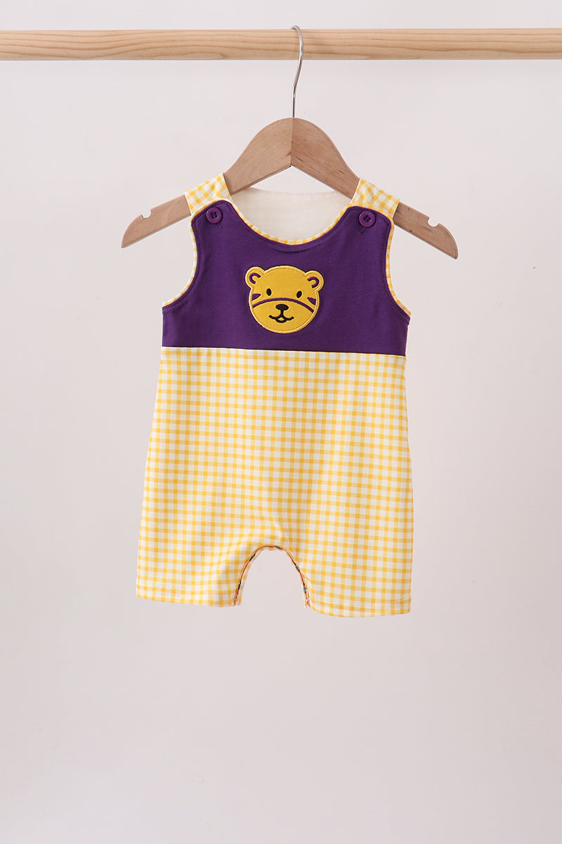 Purple Tiger Applique Jon Jon