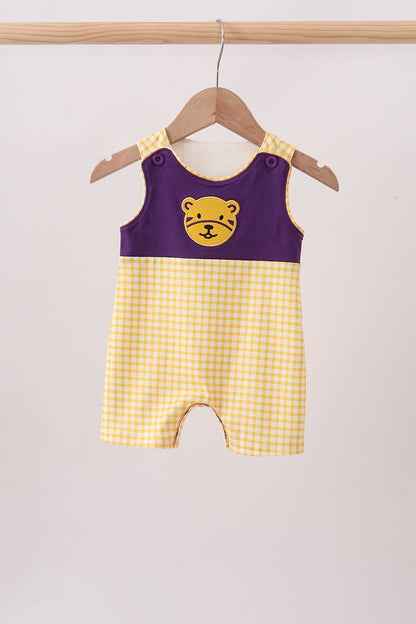 Purple Tiger Applique Jon Jon