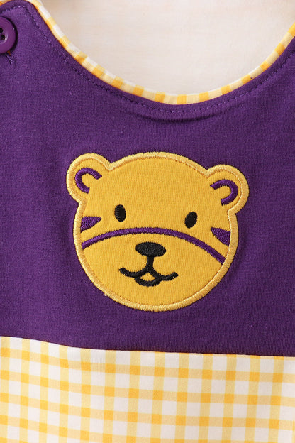 Purple Tiger Applique Jon Jon