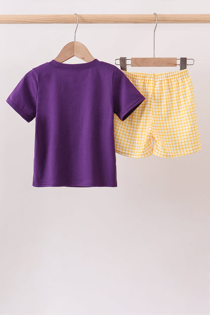 Purple Tiger Applique Set