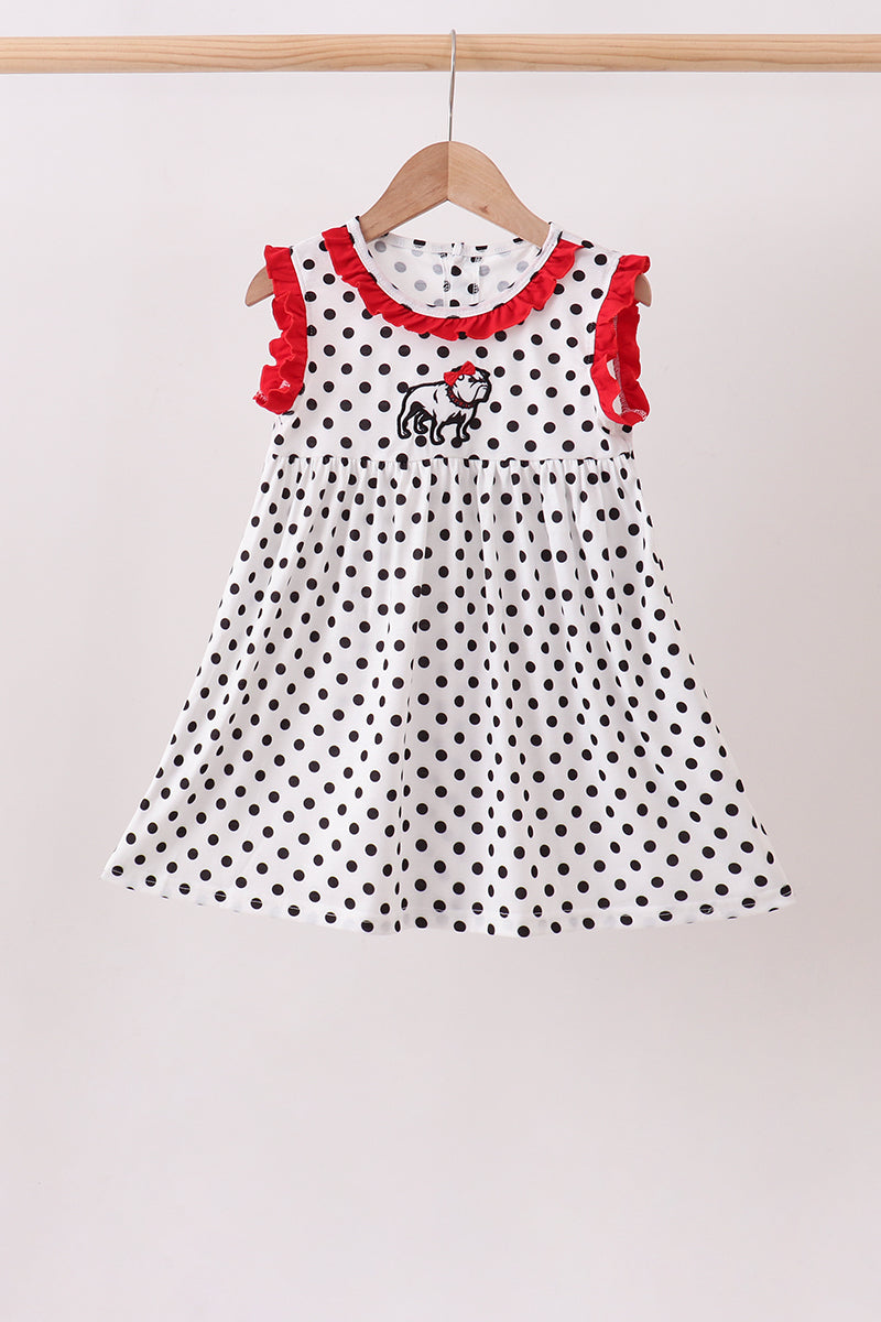 Red Georgia Applique Dress