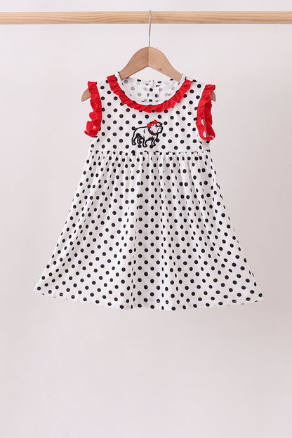 Red Georgia Applique Dress