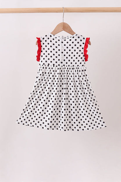 Red Georgia Applique Dress