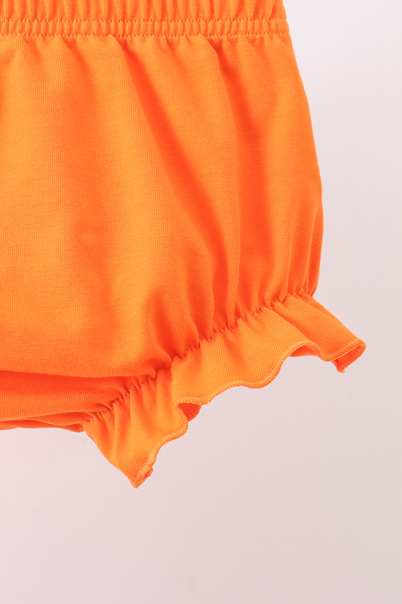 Orange Dog Appliqué Bloomer Set