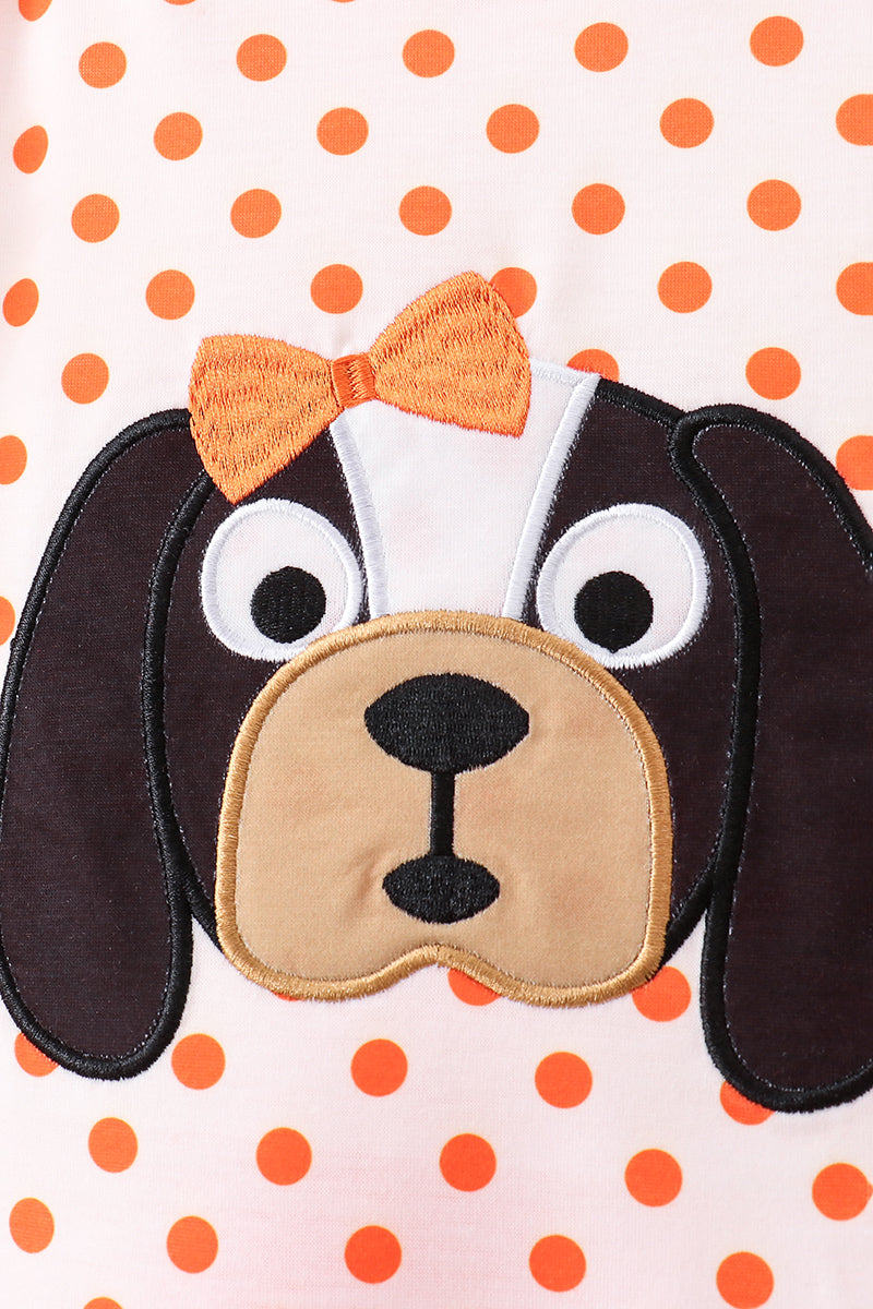 Orange Dog Appliqué Set