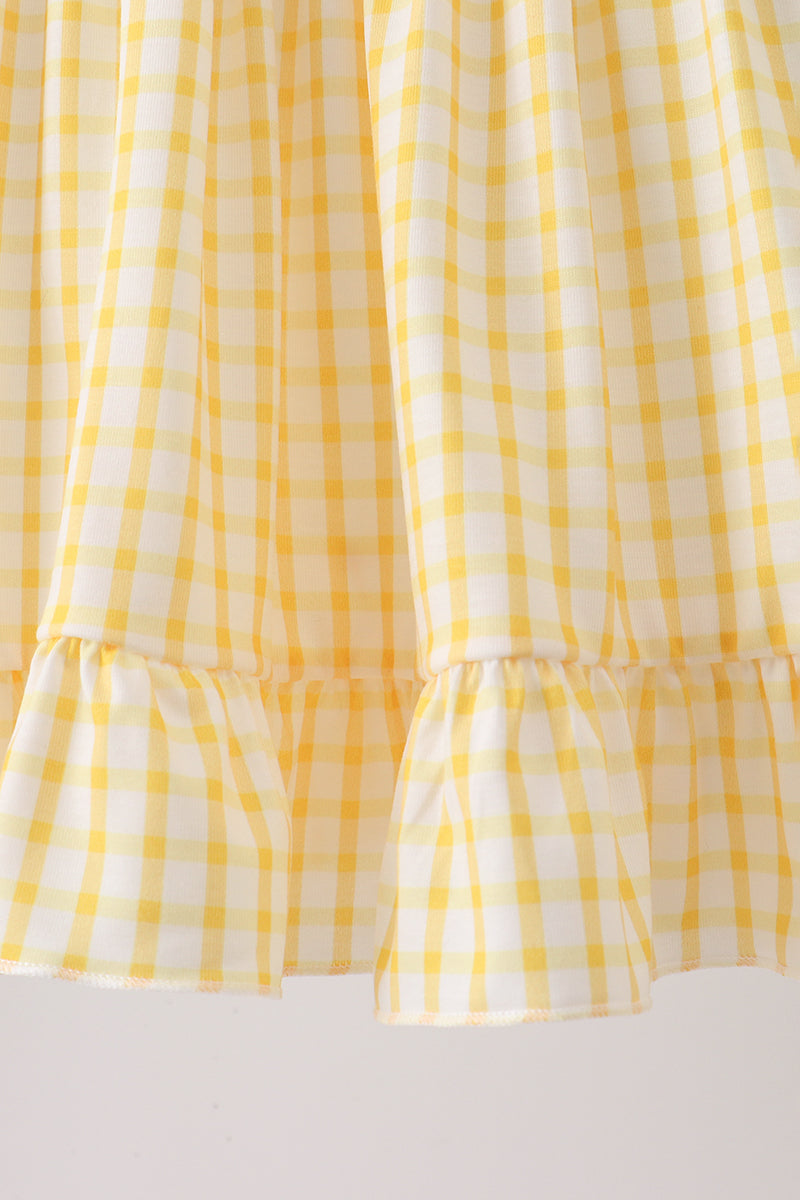 Mustard Honey Bear Embroidered Set | Boutique Children's Clothing