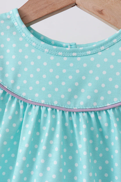 Blue under the sea Embroidered Bloomer Set | Boutique Children's Clothing