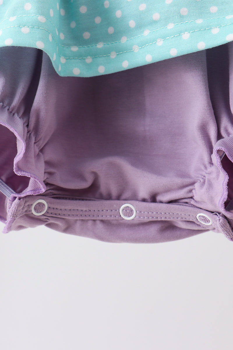Blue under the sea Embroidered Bubble | Boutique Children's Clothing