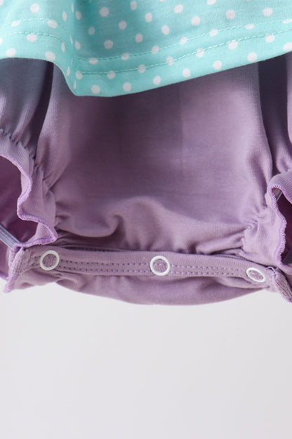 Blue under the sea Embroidered Bubble | Boutique Children's Clothing