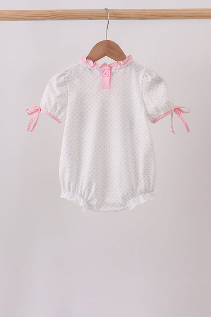 Pink Carousel Embroidered Bubble
