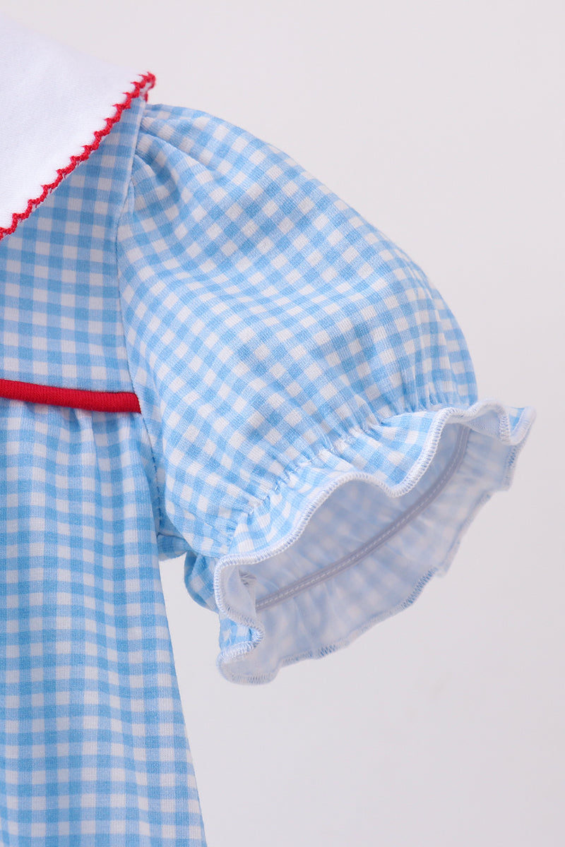Blue Pencil Collar Bubble | Boutique Children's Clothing