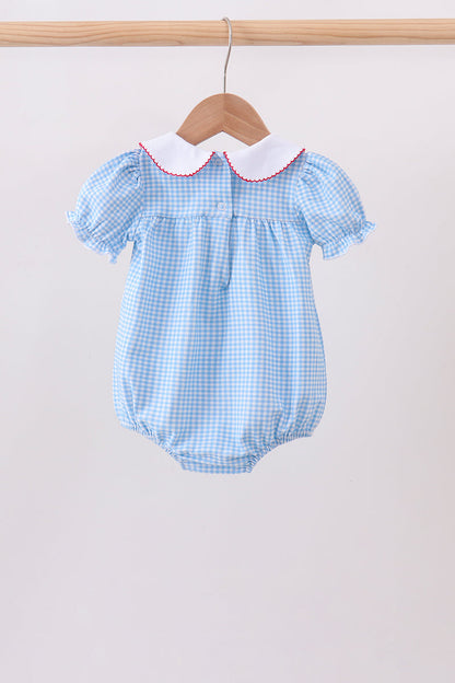 Blue Pencil Collar Bubble | Boutique Children's Clothing