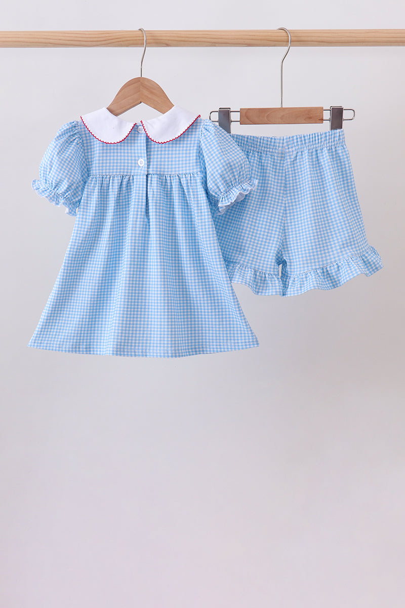 Blue Pencil Collar Set | Boutique Children's Clothing