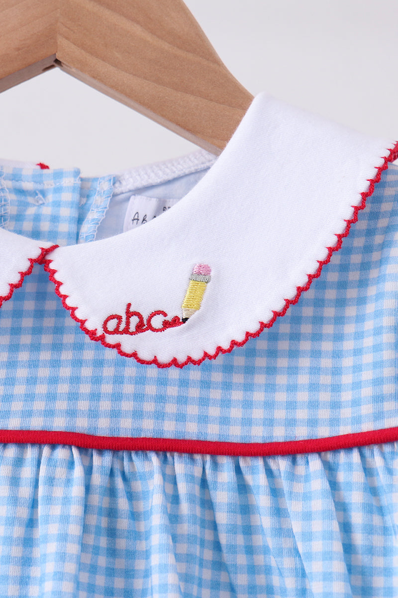 Blue Pencil Collar Set | Boutique Children's Clothing