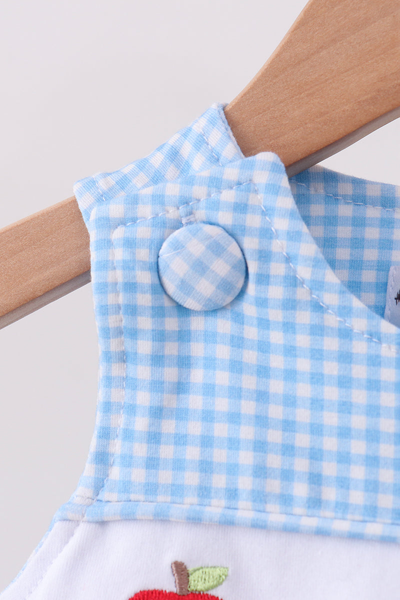 Blue Apple Smocked Bubble | Boutique Children's Clothing