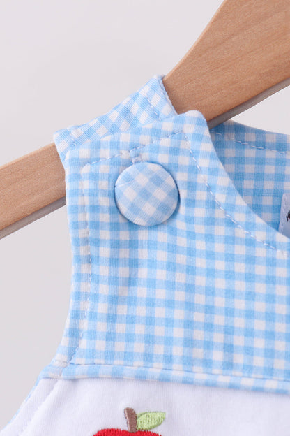 Blue Apple Smocked Bubble | Boutique Children's Clothing