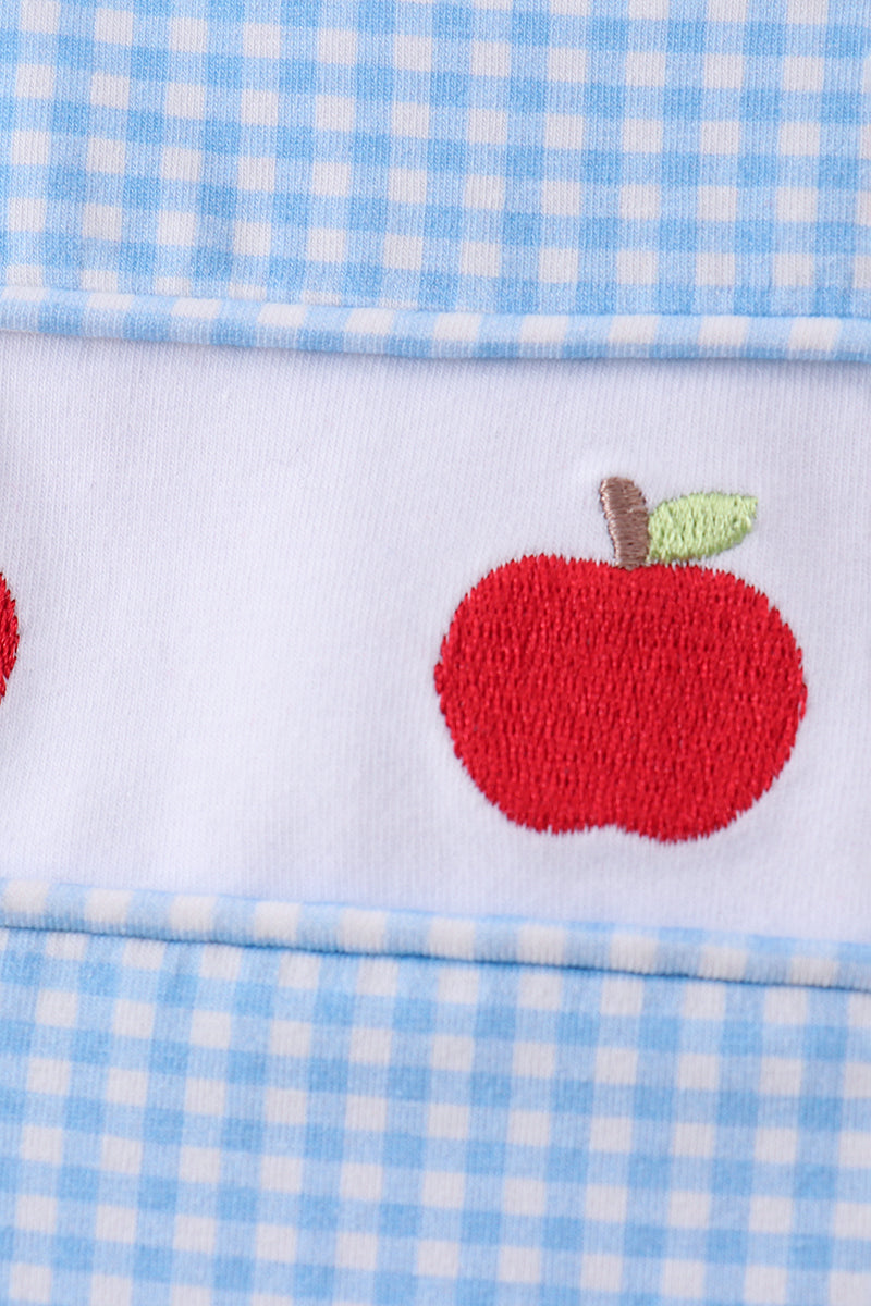 Blue Apple Smocked Bubble | Boutique Children's Clothing