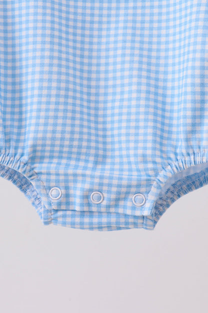 Blue Apple Smocked Bubble | Boutique Children's Clothing