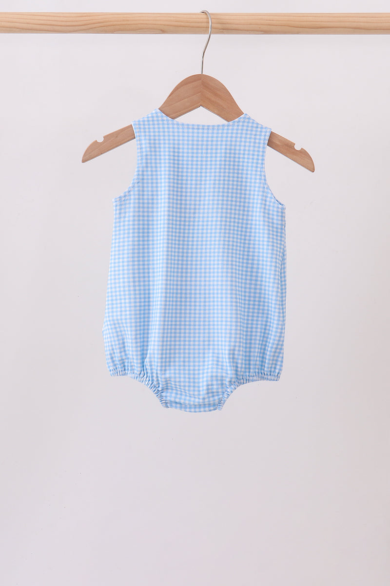 Blue Apple Smocked Bubble | Boutique Children's Clothing