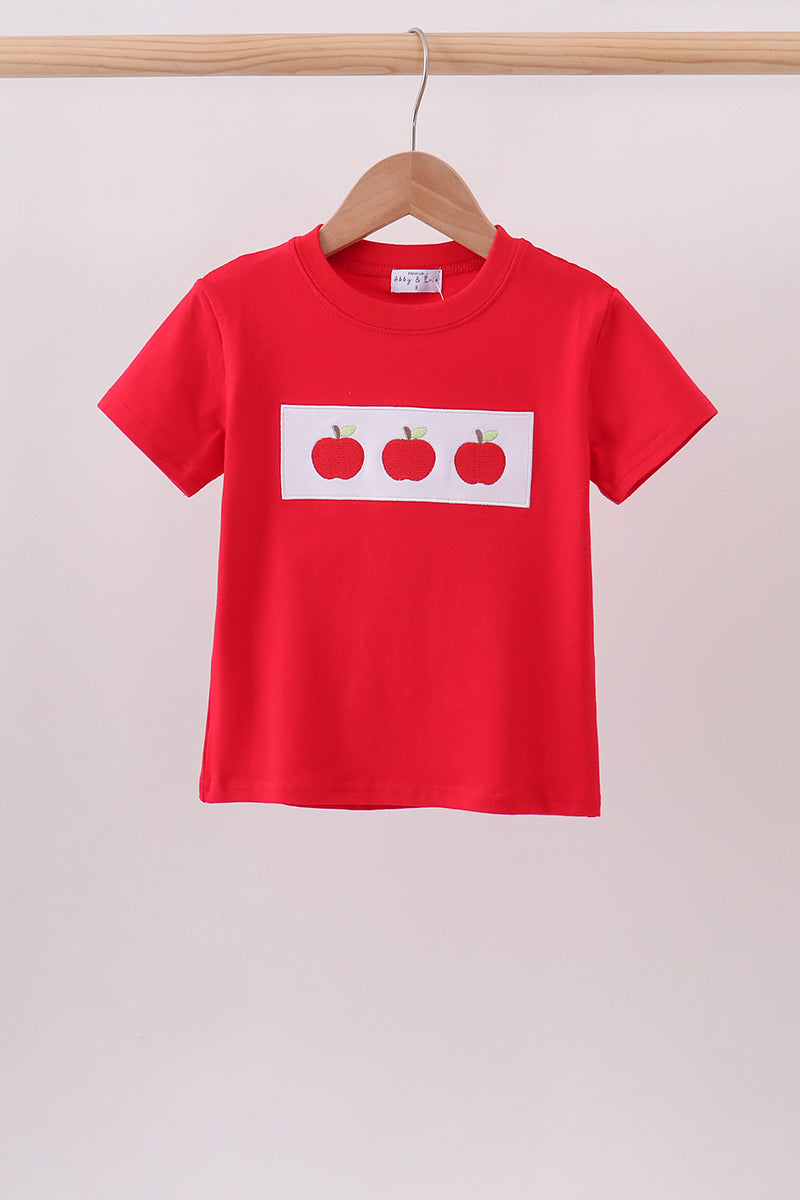 Red Apple Applique Top | Boutique Children's Clothing
