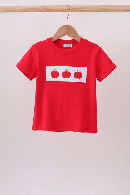 Red Apple Applique Top | Boutique Children's Clothing