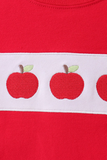 Red Apple Applique Top | Boutique Children's Clothing