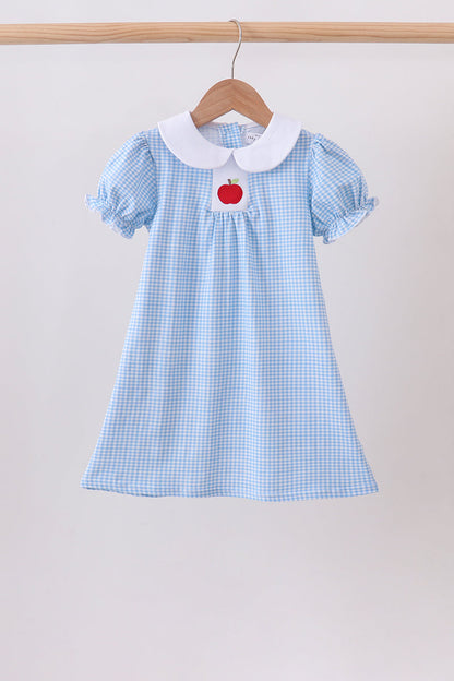Blue Apple Smocked Dress | Boutique Children's Clothing
