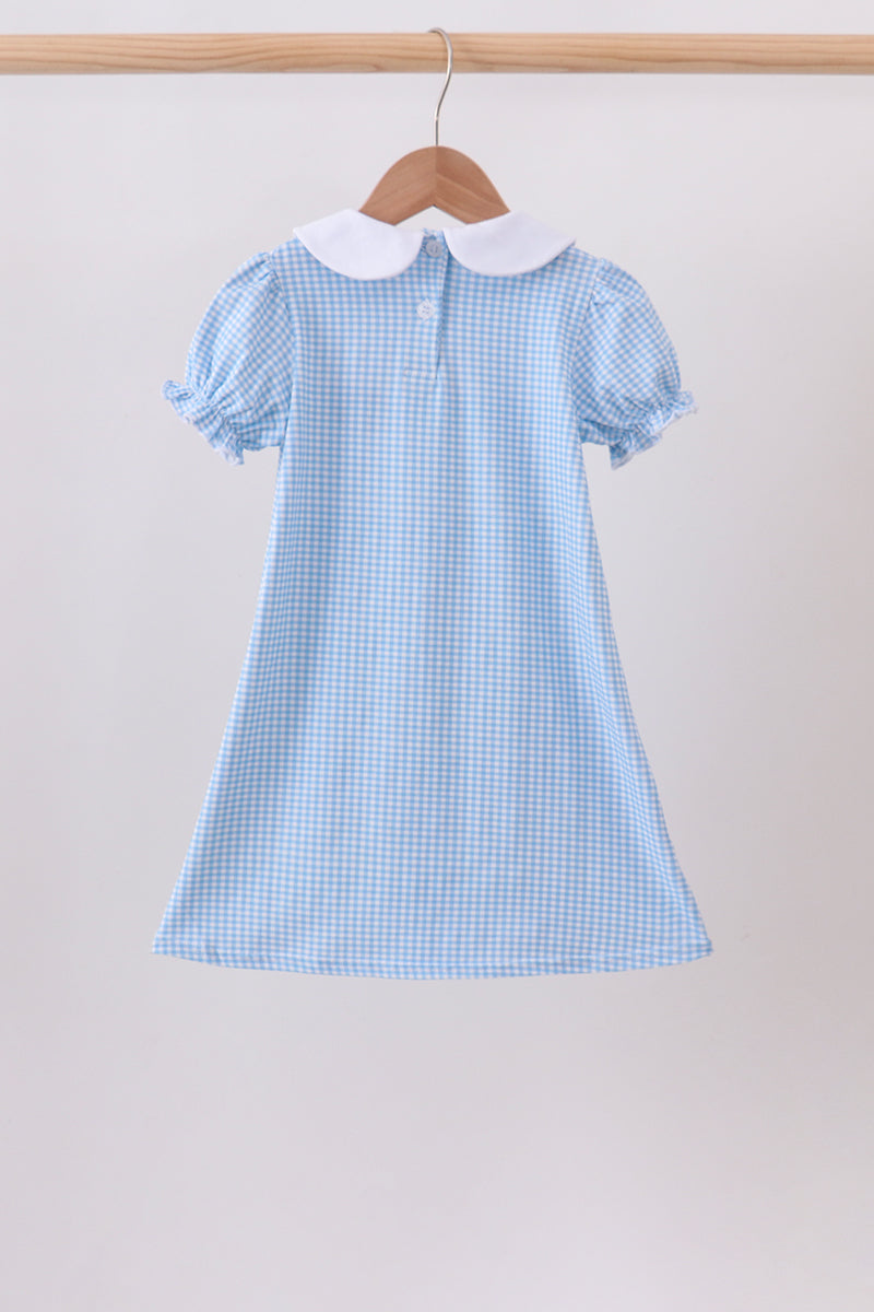 Blue Apple Smocked Dress | Boutique Children's Clothing
