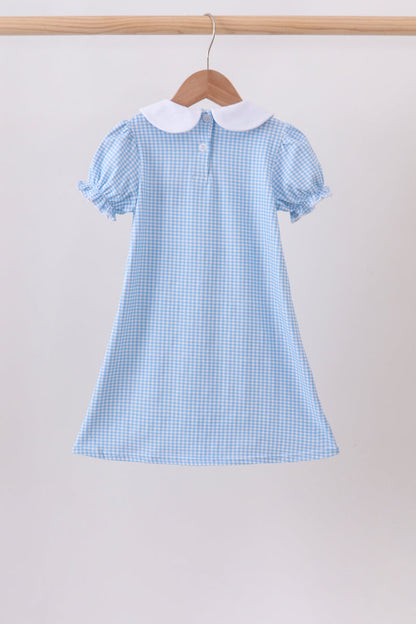 Blue Apple Smocked Dress | Boutique Children's Clothing