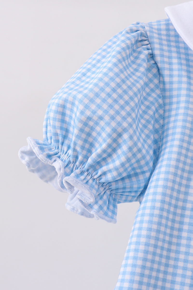 Blue Apple Smocked Dress | Boutique Children's Clothing