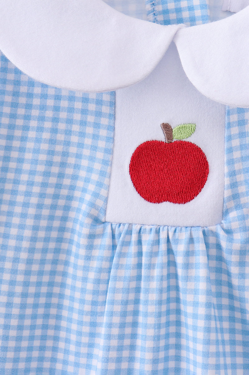 Blue Apple Smocked Dress | Boutique Children's Clothing