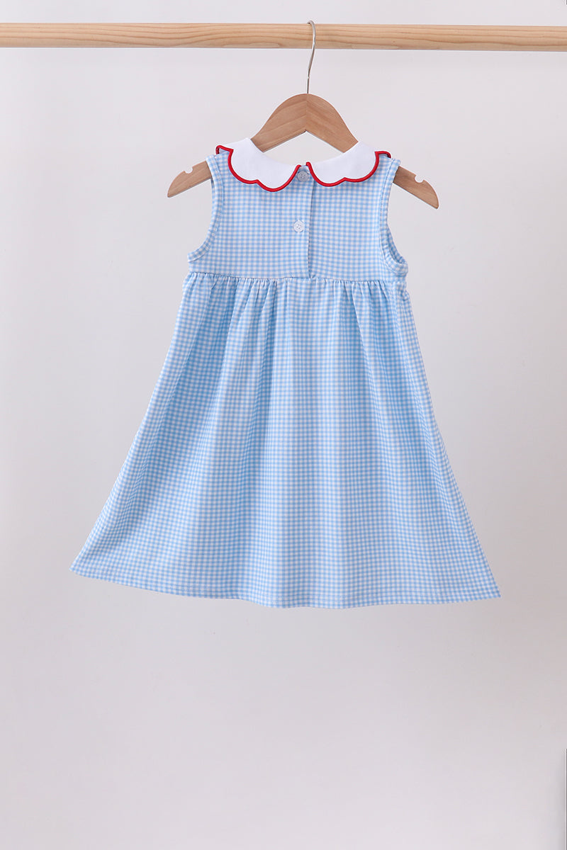 Blue Apple Smocked Dress | Boutique Children's Clothing