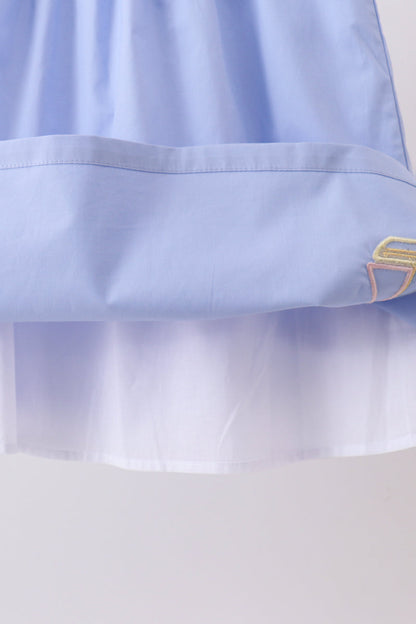 Blue Sailboat Embroidered Dress | Boutique Children's Clothing