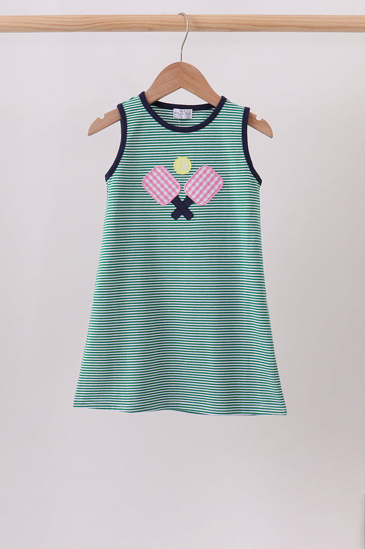 Green Ball Applique Dress | Boutique Children's Clothing