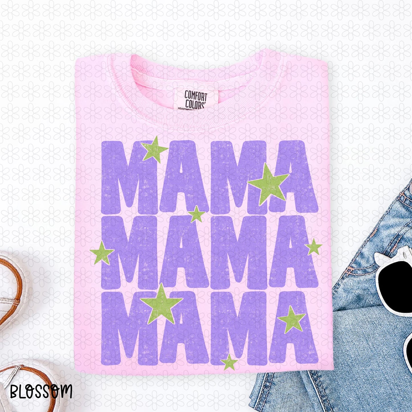 Mama- Purple Completed Tee